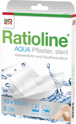 RATIOLINE aqua Duschpflaster Plus 10x15 cm steril